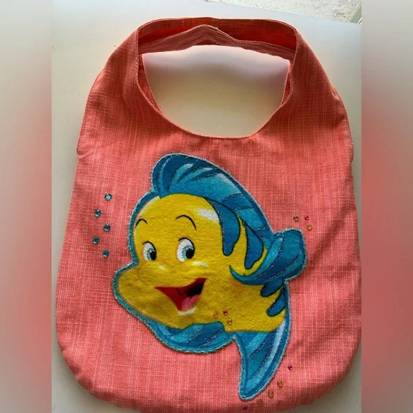 Disney Little Mermaid Flounder glitter bag - Picture 4 of 5
